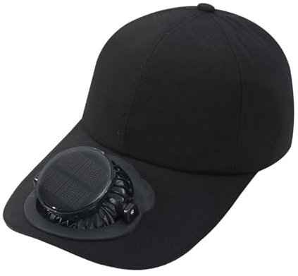 Sombrero con Ventilador para Mujer, Protección para cabeza para deportes al aire libre, Gorra de Verano para el Sol, para Jardineras dores Golfistas Senderismo Playa Deportes Conciertos Parques Ciclis
