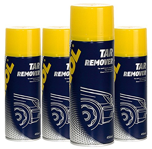MANNOL 4 x 450ml 9668 Tar Remover/Teer- Insekten- Entferner Loesungsmittel Spray