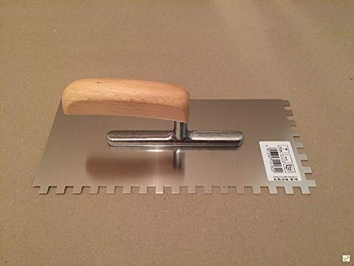 Profi Zahnkelle 8x8 Zahnspachtel Edelstahl 280x130 Made in Germany