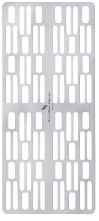 iBasingo Mini Pure Titanium Grill Plate Ultralight Camping Gear Ti2021C