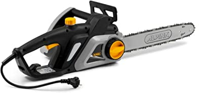 Alpina Tronçonneuse électrique ACS 200 ET (16), Pour coupe de bois, Guide-chaîne 40 cm (16), 2000 W, Vitesse chaîne 11 m/s, Tension latérale rapide, Pompe huile automatique, Frein manuel et inertiel