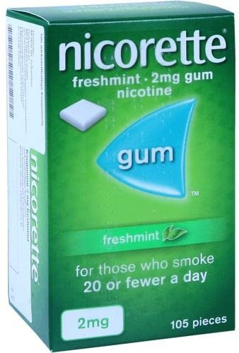 NICORETTE Kaugummi 2mg freshmint – Nikotinkaugummi zur Raucherentwöhnung – Minzgeschmack –2mg Nikotin – Rauchen aufhören