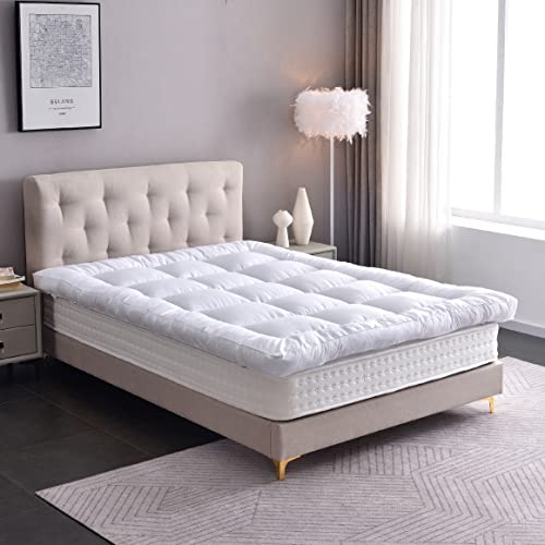 Mixibaby Matratzenauflage Matratzentopper Ultraweich gefüllte Matratze Atmungsaktive 10cm, Maße:120cm x 200cm