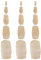 3sets Diy Wooden Matrioska Dolls Unpainted Nested Toys for Boy Girl Creative Painting Supplies for Fun Craft Activities and Multipurpose Desktop Decor
