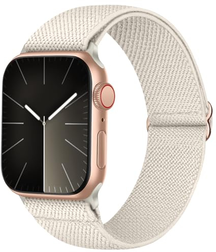 Recoppa Nylonarmband kompatibelt med Apple Watch 38 mm 40 mm 41 mm för kvinnor och män, Solo Loop tyg, elastiskt band för iWatch SE 8 7 6 5 4 3 2 1