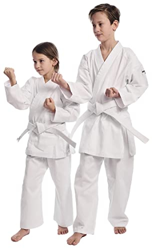 IPPONGEAR Unisex Jugend Club 2 Gi Karateanzug, Weiß, 160 EU