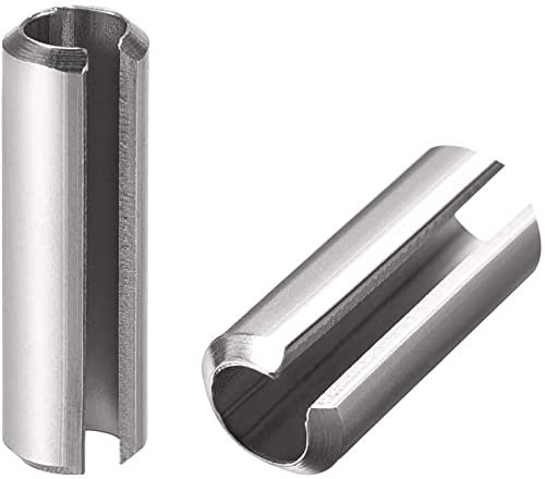 XYWHPGV Pasador de resorte ranurado - M6 x 25 mm Pasadores de pasador de rollo de resorte divididos de acero inoxidable 304 Acabado liso 20 piezas(4a88a d3b1a c0573 0d23f 8c03f 6ee2c