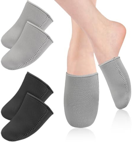 BEPSYOM 2 Paare Neopren Zehenschutz Toe Warmers Unisex Fußwärmer Neoprensocken Sohlenwärmer für Radfahren Laufen Wandern Skifahren