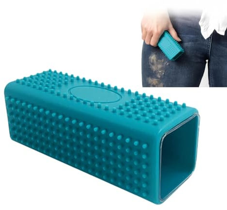 Spazzola in silicone per la rimozione dei peli di animali domestici, strumento di rimozione rettangolare cavo, raschietto antiscivolo per lanugine di cani, gatti e altri animali domestici su vestiti e