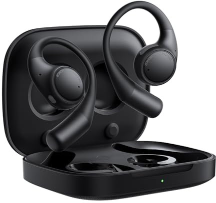 HONOR Earbuds Open Auricolari True Wireless con AI Live Translation, 3-Mic ANC Noise Cancelling Wireless Headphones, Bluetooth Headphones IP54 Waterproof 22H Battery Life, Android/iOS,Nero