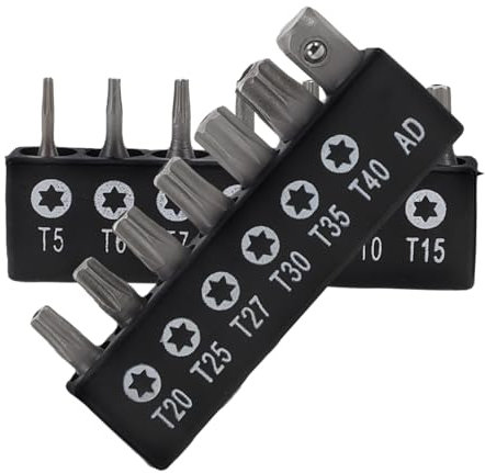 HOLIDYOYO 14pcs Screwdriver Bit Set Secure Star Bits Shank for Home and Outdoor Use Professional Tool Kit for Electronics and Automotive Repair