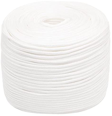 Snsowed Corda per Barca Completamente Bianca 8 mm 100 m in Polipropilene,Corde,Fili e Catene,Cavi e funi,Corda Intrecciata,Cima per Ancoraggio e Ormeggio-152556