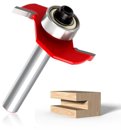 T Slot Router Bit 1/4 Shank, Slot Cutter Router Bit Set, Carbide Tip Slot Cutting Bit, Tungsten Carbide Blade for Router Bits and Joinery Grooving, Rebating