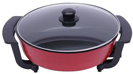 Pot Chaud Ménager Electric, Hot Pot Electrique, Appareil Fondue, Avec Chauffage & Couvercle, Convient Pour Les Réunions De Famille, Les Pique-Niques, Les Dortoirs Et D'autres Occasions