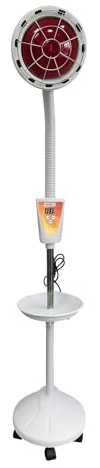 PMT Medical Infarex Stand-up Infrared Lamp | 275W Red Light Therapy, Heat Bulb 3000h 110V | Rotating, Adjustable, Portable | Pain Relief, Muscle Aches | Home, Spa, Dermatology Clinic, Beauty Salon