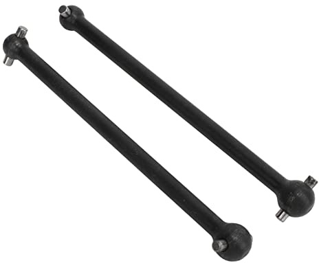 KIMISS 2 Uds RC Eje de Transmisión Trasero Dogbones 92mm Reemplazo de Acero para la Serie 1/7 1/8, Potencia y Estabilidad Mejoradas (Black)
