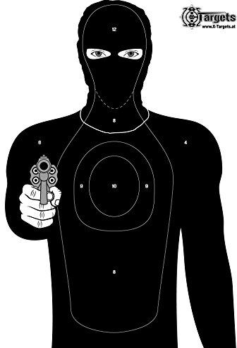 Große Zielscheiben *Criminal Target* / 50x70 cm/Papier 120g/m² (20 Stück)