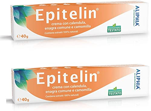 Natural Cream FÜR HAUT HEILUNG, HAUT ERNEUERUNG mit für Wunden, offene Wunden, Dekubitus, Verbrennungen, Sonnenbrand, Insektenstiche - PACK VON 2 + italienischer Sprache