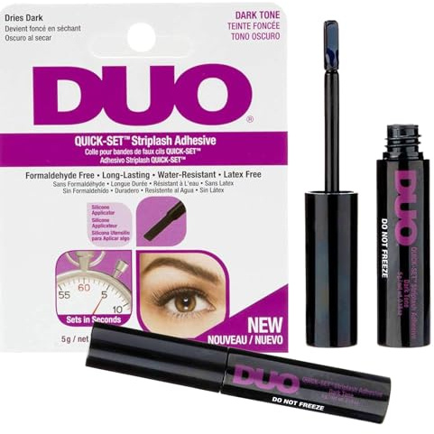 Adhesivo DUO resistente al agua para pestañas y cejas, inodoro, vegano (Duo purple)