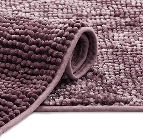 AmeliaHome Badematte 60 x 90 cm Badteppich Badvorleger rutschfest Bati Traube