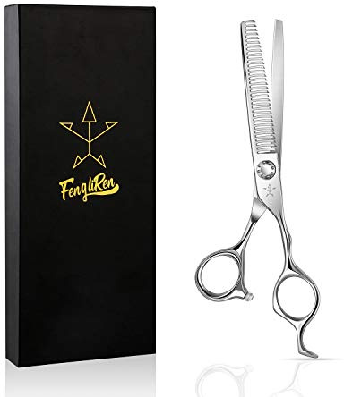 Fengliren High-end Professional Hair Thinning Scissors Hair Cutting Teeth Shears Barber Hairdressing Texturizing Scissors Extremely Very Sharp 6.5 Inch Stainless Steel Alloy For Men Women Salon & Home