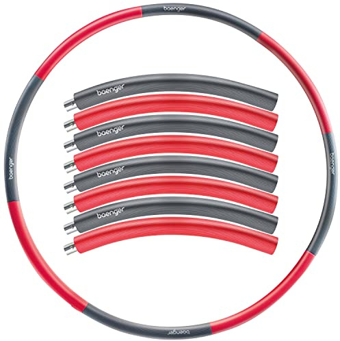 baenger Aro de Hula Hoop para Adultos para Perder Peso, núcleo Estable de Acero Inoxidable + Espuma NBR Premium, Peso Ajustable, para Deportes, hogar, Oficina, Exterior