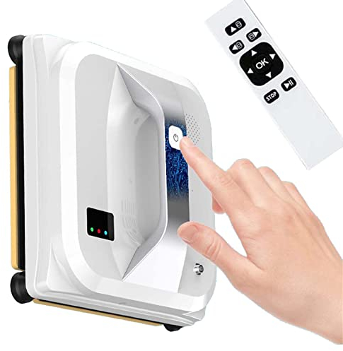 ZUKETANG Robot Lavavetri Magnetico, Aggiornamento Intelligente con Telecomando, Professionale per Finestre con Cornice per Interni Ed Esterni