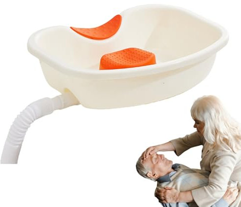Bol De Shampooing Portable - Bassin De Lavage Des Cheveux Meubles | Évier De Shampooing Salon, Bassin De Shampooing Portable Avec Support De Cou, Plateau D'amis Réutilisables Avec Tuyau D'Échappement