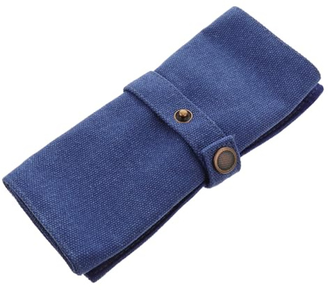 FOMIYES Rollo de Almacenamiento para Correas de Reloj y Bolsa para Accesorios de Reloj en Diseño Delgado para 5 Relojes Funda Resistente para Viajes de Corta y Larga Duración