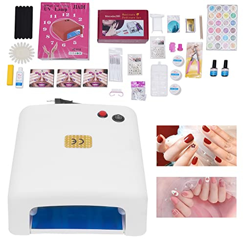 Gelnägel Starterset, Neonail Starter Set, Gelnägel Nagelstudio Set mit LED UV Lampe, Nailart & Zubehör, Gel Nägel Set , Nägel Selber Machen, Nagelset für Anfänger