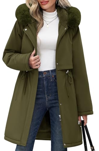 RITOSTA Kappa Dam Vinter Lång Jacka Tjock Varm Parka Fleecejacka Med Huva Elegant Dunjacka Vindtät Jackor För Dagligen Och Utomhus