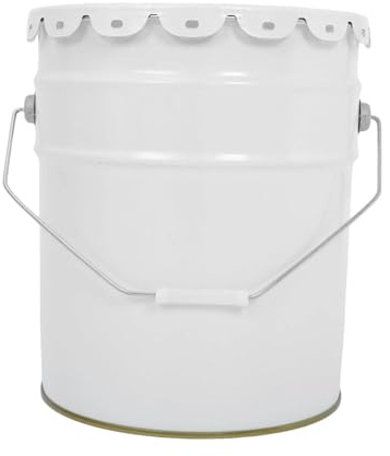 KiBcsLic Lata de Pintura de Metal, Cubo Utilitario, Contenedor de Pintura Portátil Multifuncional Vacío para Barniz, Disolventes, Mejoras para El Hogar, Manual, 20l