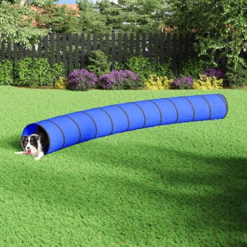 Genérico Túnel para Perros poliéster Azul Ø55x500 cm,Juegos y Juguetes,Estructuras para Juegos al Aire Libre,Tiendas y túneles de juego-172191