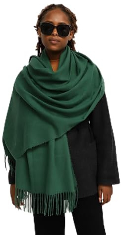 GJWLaie Women Pashmina Shawls and Wraps Cashmere Thick Warm Scarves for Wedding Evening Dresses Party Winter Ladies Girls Soft Oversized Extra Large Stoles 70 * 210cm