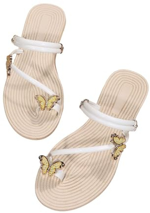 Cocila Chanclas Mujer Verano Playa Sandalias De Piscina Con Diseño Para Mujer, Talla Grande, Ligeras Y A La (White, 35) Cuña Boho Zapatillas Slide 38 Vestir Ducha 35 Tacón Sandalia Plana Negra