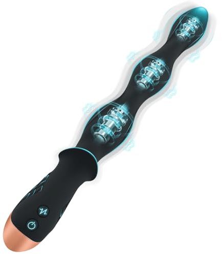 Vibratore Anale Plug Perline Massaggiatore Prostatico Punto G Buttplug