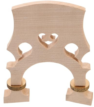 UKCOCO Ponte per Violoncello Regolabile in Acero 3/4 Viti in Ottone, Ponte Basso e Alto, Accessorio per Strumenti Musicali per in Concerti e Studio