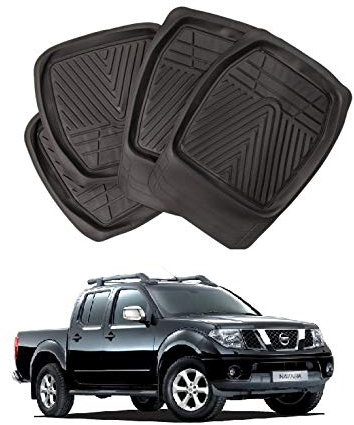 Xtremeauto Navara D40 Deep Tray Rubber Floor Foot Mats Heavy Duty Mud Mats Set of 4