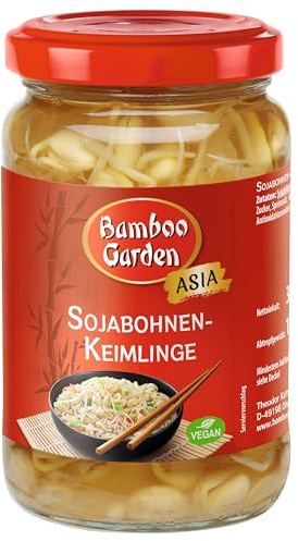 Bamboo Garden Sojabohnenkeimlinge, 330 g, Abtropfgewicht 160 g (Verpackungsdesign kann abweichen)