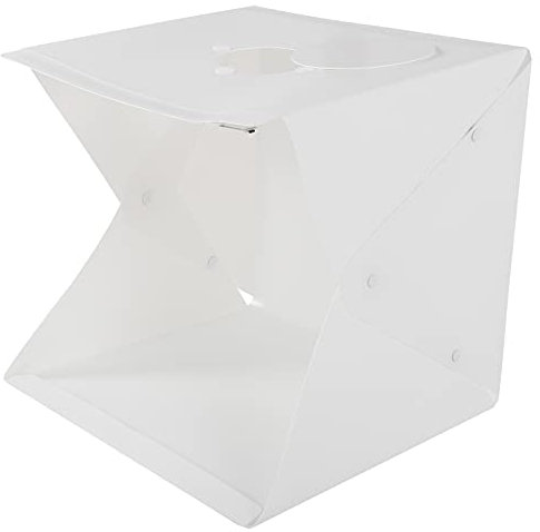 Softbox Fotografico, Scatola Portatile per Riprese a Luce Soffusa, per Fotografare Piccoli Oggetti e Fotografare Prodotti di Gioielleria