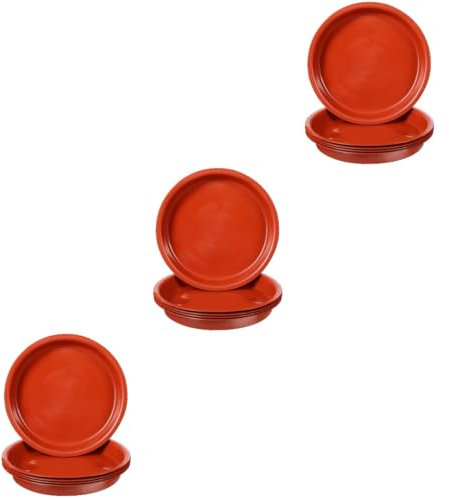Sosoport 3 Set di Vasi in Ceramica Moderni Set di Sottovasi per Orchidee Vasi per Piante Fori di Drenaggio Dimensioni 5 Pezzi * 3