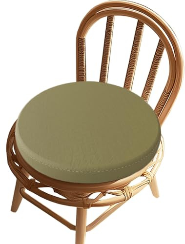 xitoio - Cuscino per sedile rotondo in similpelle con memory foam, impermeabile, antiscivolo, per sedia da bar, divano, casa, scuola, giardino. Disponibile in 30 cm, 35 cm, 40 cm di diametro (S3