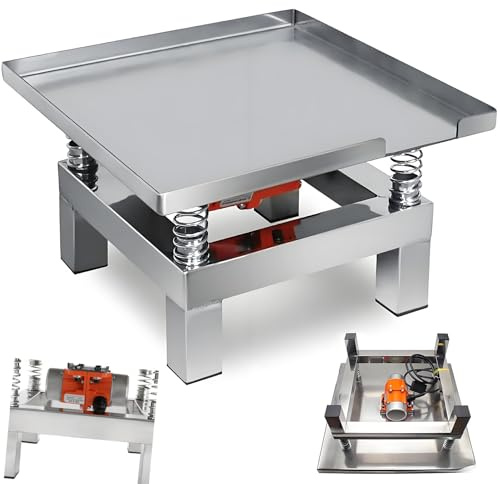 HuanSebesity Electric Concrete Flat Plate Vibrator Vibrating Table,Concrete Vibrating Table Vibration Test Bench Test Block Vibration Platform Mini Vibration Table 3000rpm,35 * 35cm/50 * 50cm 35x35cm