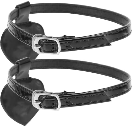 YARNOW Cinturini per Tacchi Alti Elastici Fibbia Staccabile, Accessori per Scarpe da Donna, Nero Lucido, per Camminata Sicura e Supporto del Tallone