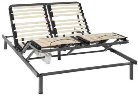 Vente-unique Somier elÈctrico de relajaciÛn 5 Planos de Dormir ñ 140 x 200 cm ñ Motor OKIN