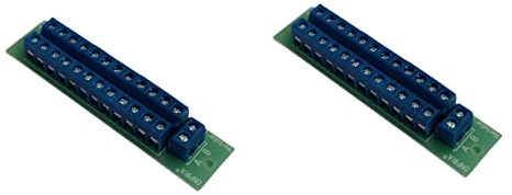 Stromverteiler Klemmleiste Verteiler V2x12 bis 8A belastbar Verteilerklemme Leiste Klemme Modellbau inkl. Montagematerial 2 Stück