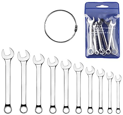 Ldirect Mini Wrench - Juego de llaves combinadas, juego de llaves combinadas, métricas y SAE (MET) No