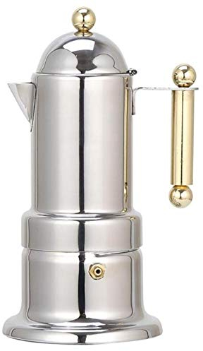 HWSY Machine à café 200Ml 4 tasses cafetière en acier inoxydable cafetière Moka théière filtre Machine à café automatique Machine à expresso Interesting