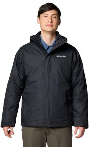 Columbia Homme Tunnel Falls 2 Jacket Manteau D'hiver Interchangeable 3 En 1, Noir, M EU