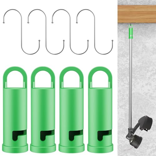 Paquete de 4 ganchos de almacenamiento de garaje resistentes para accesorios de sistema EGO Power Mu-ltihead, montaje en pared, montaje en pared, almacenamiento de herramientas para organizar